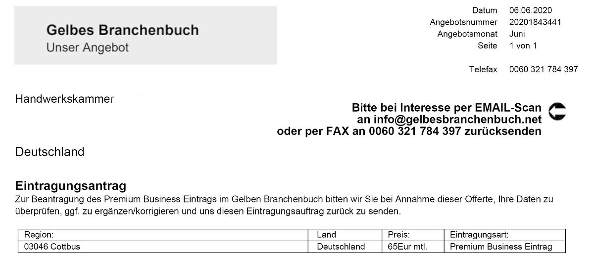 Fake Gelbes Branchenbuch neu