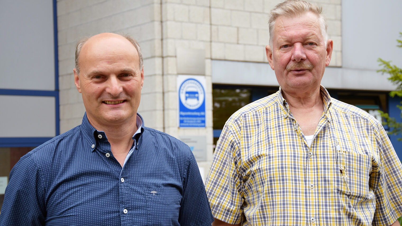 Siegfried Weber (r.) und Frank Kattusch Obermeister