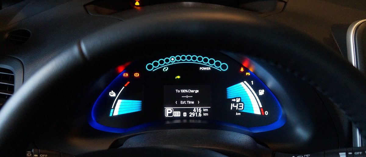 Elektroauto Amaturenbrett