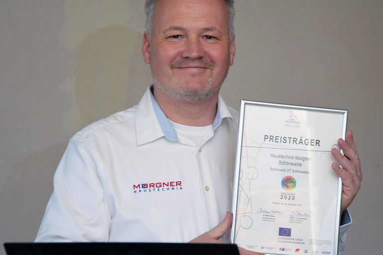Knut Morgner Haustechnik Landesausbildungspreis 2020