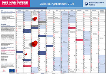 Ausbildungskalender März 2021