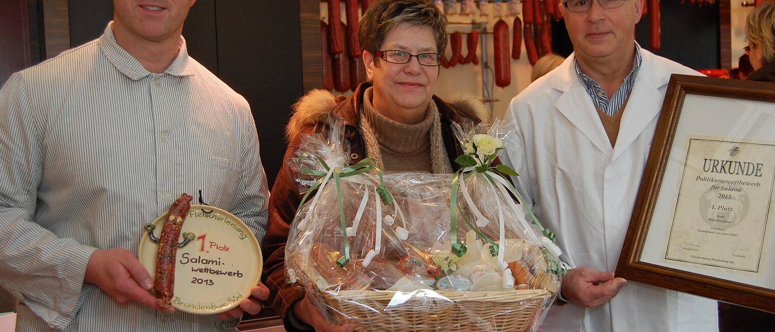 Gewinnerin Salami-Wettbewerb bei der 23. Handwerkerausstellung