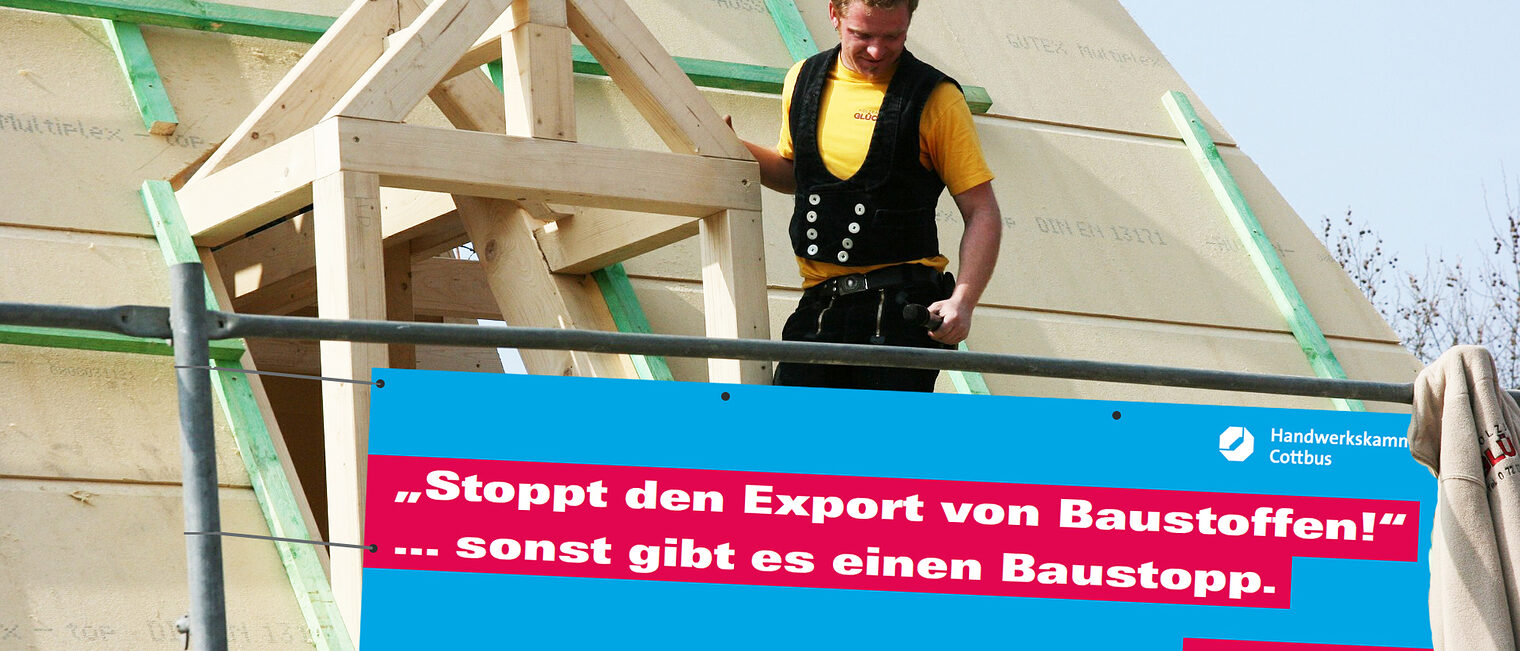 Exportstopp Banner Aktion