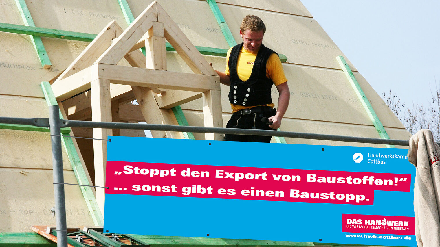 Exportstopp Banner Aktion